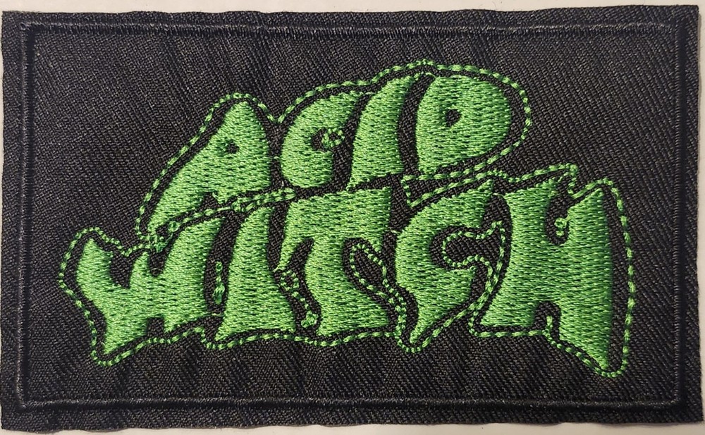 Acid Witch embroidered Iron on patch-image