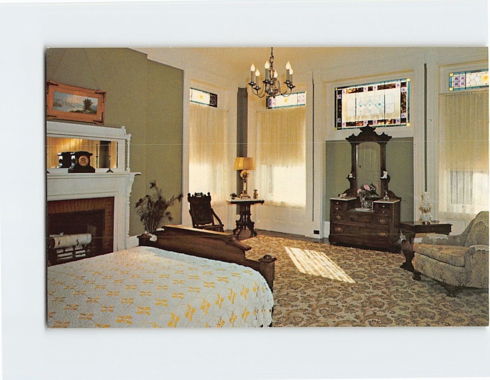 Postcard Victorian Bedroom suite Wilson Castle Proctor Vermont USA