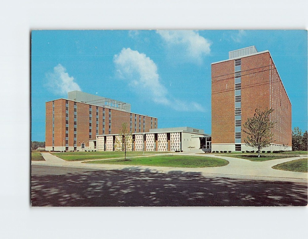 Postcard John T. McCutcheon Residence Hall Purdue University Lafayette Indiana