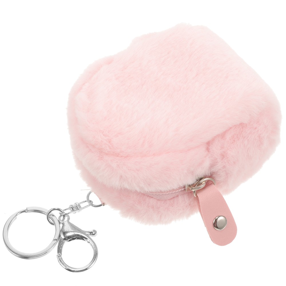 Cute Plush Coin Purse Mini Keyring Pouch for Girls Change Holder