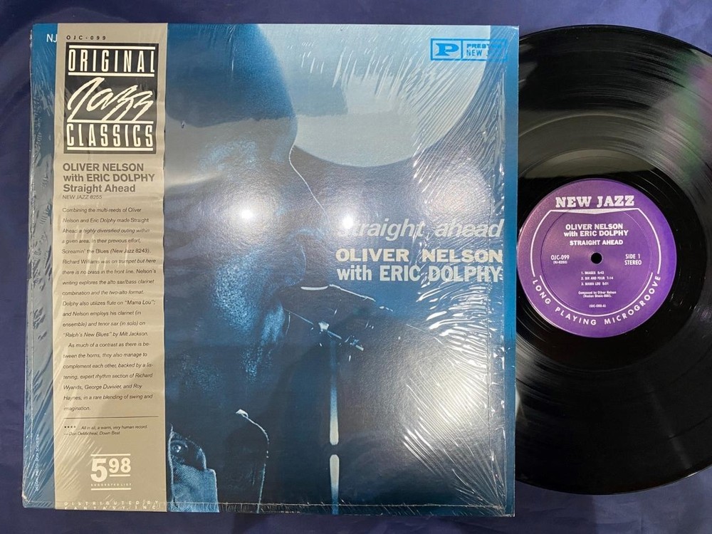 OLIVER NELSON ERIC DOLPHY STRAIGHT AHEAD NEW JAZZ OJC-099 STEREO US Vinyl LP