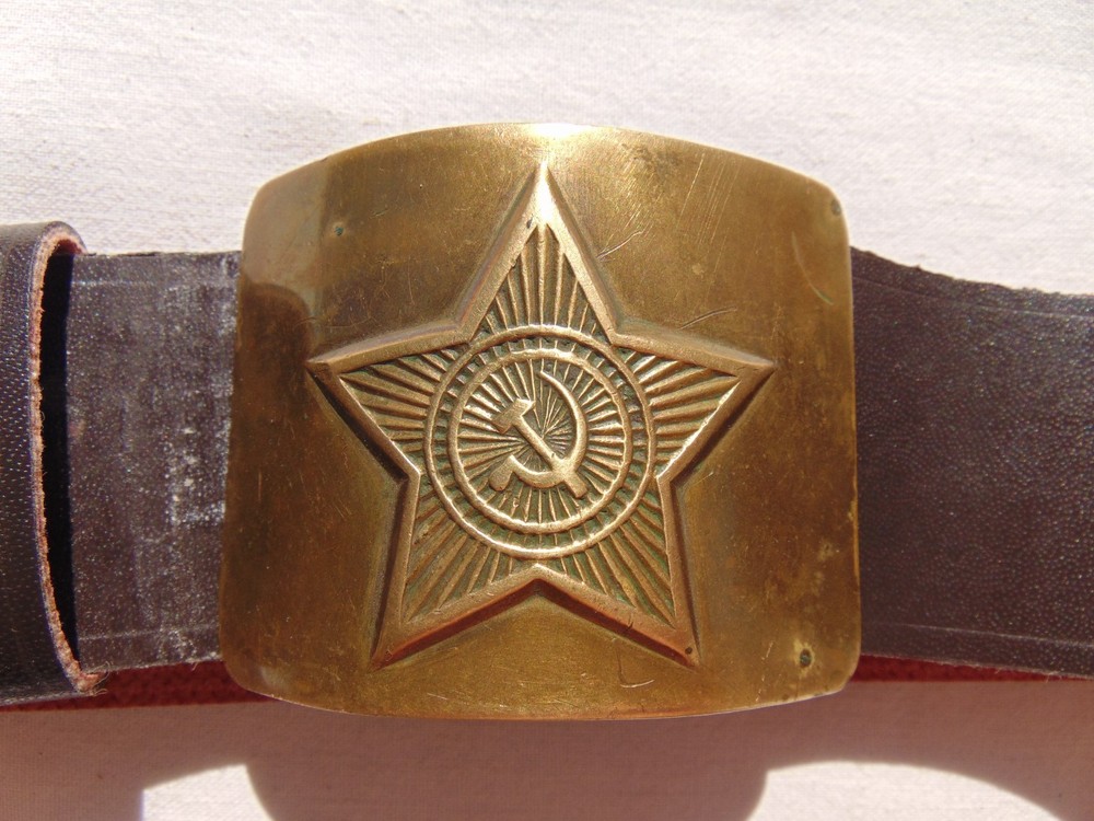 Soviet soldier's belt. Adjustable size. Maximum 102 cm. USSR Army.