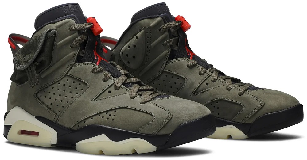 Size 9.5 - Jordan 6 Retro x Travis Scott Mid Olive