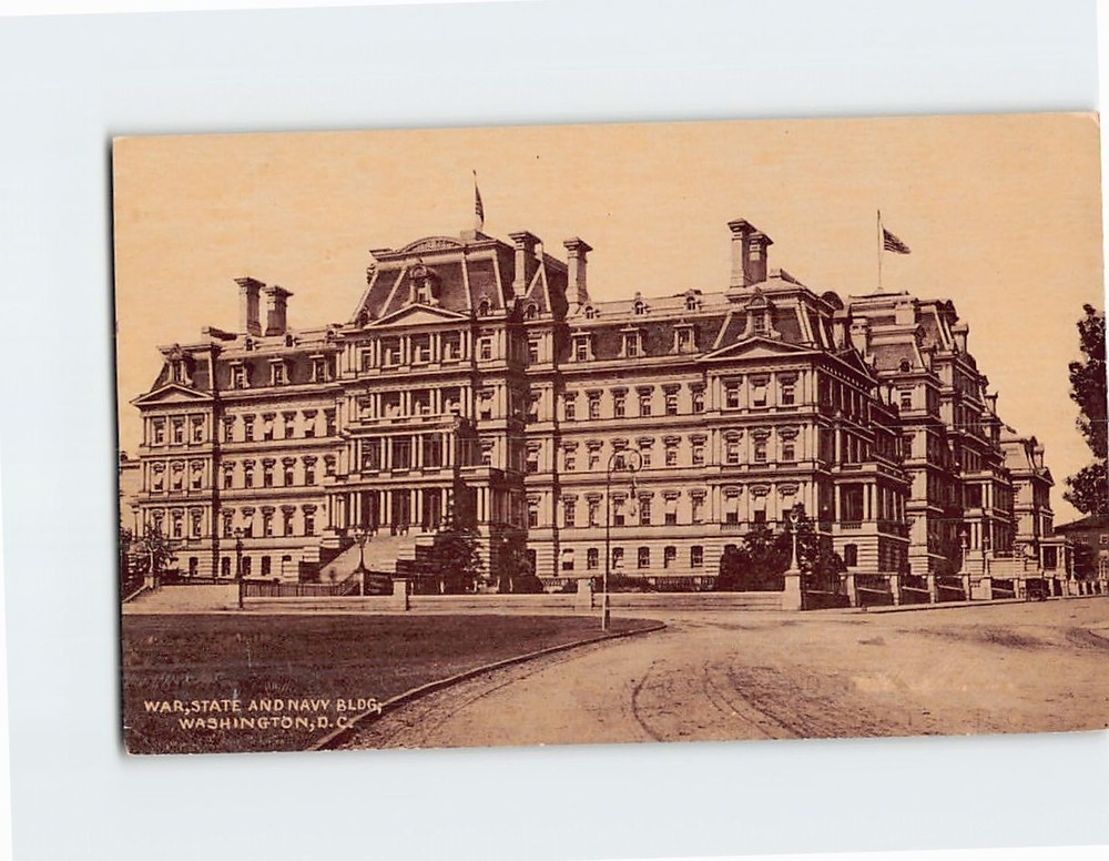 Postcard War State and Navy Building Washington DC