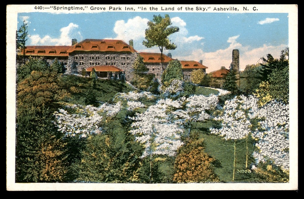Postcard Grove Park Inn, Asheville NC