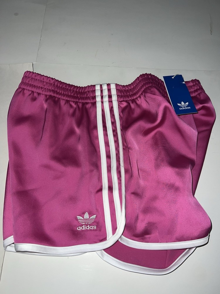 adidas Originals 3S Sprinter Shorts Fuschia Women’s Sz M, L ,XL $40 NEW