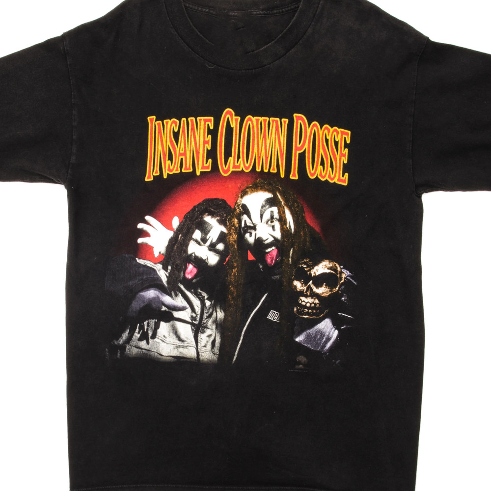 Vtg Insane Clown Posse Band For Fans Heavy Cotton Black S-5XL Unisex Shirt MC040