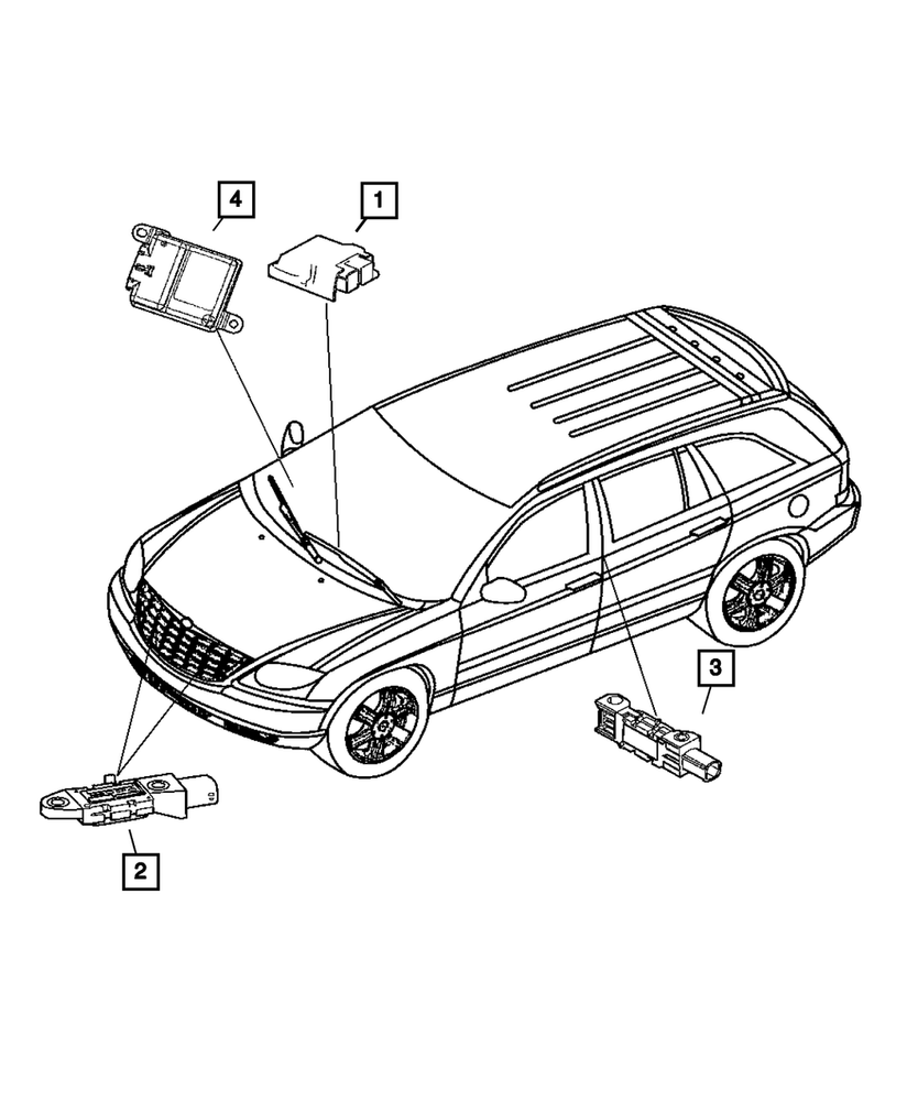Genuine Mopar Occupant Classification Module 4727388AF