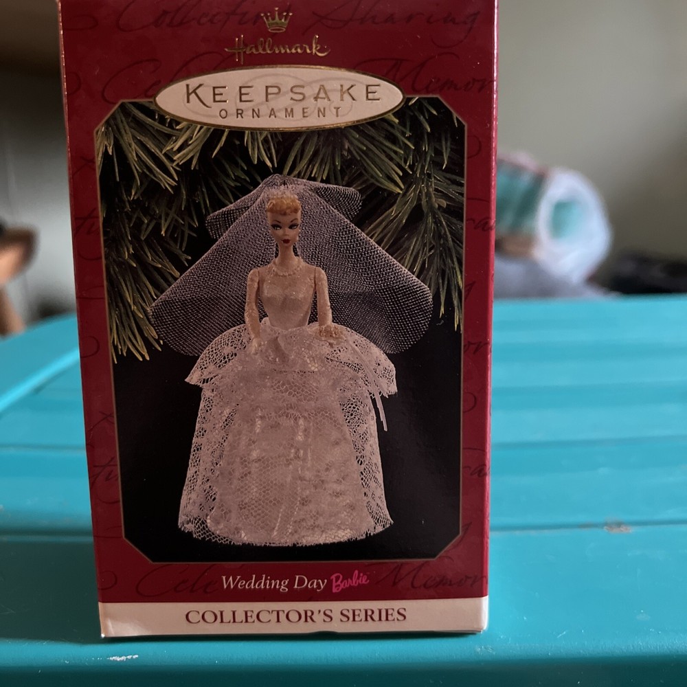 1997 Wedding Day Barbie Hallmark Keepsake Ornament Collectors Series  