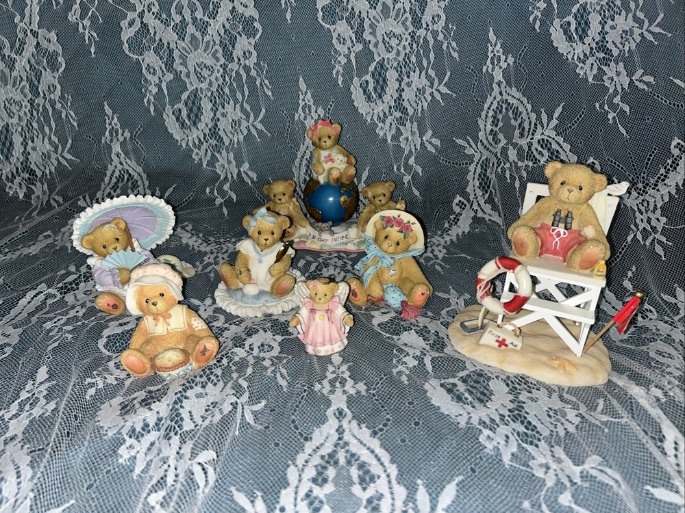 Cherished Teddies Retired Vintage 6 Piece Lot