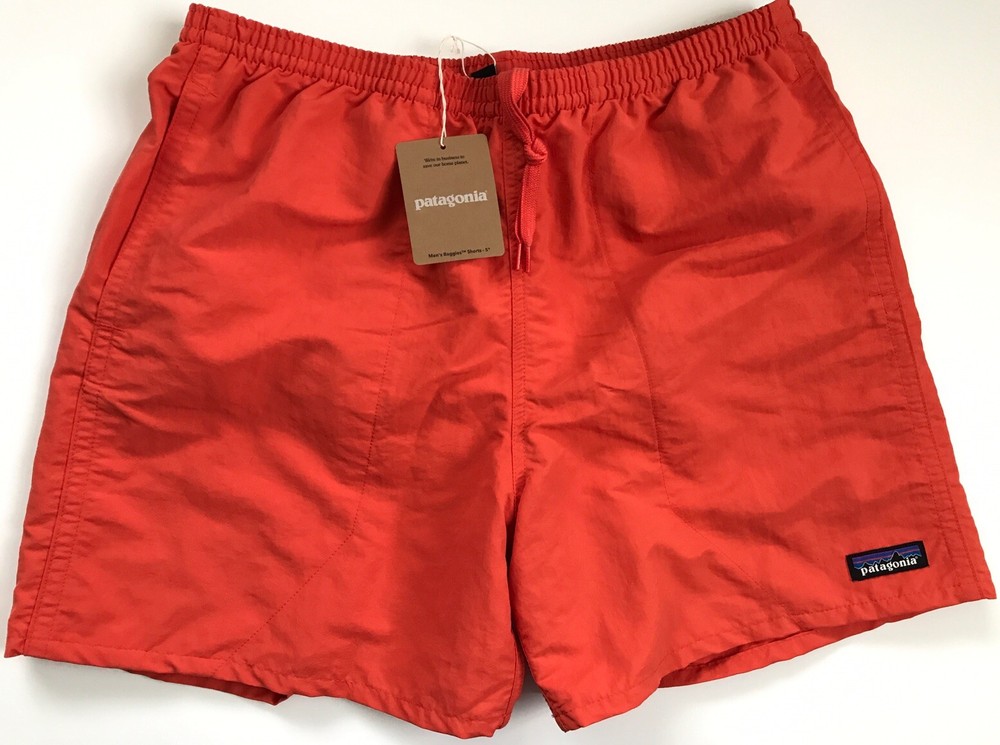 NWT Patagonia Men’s XXL Baggies Shorts Lined 5” Inseam 57022 Pimento Red New