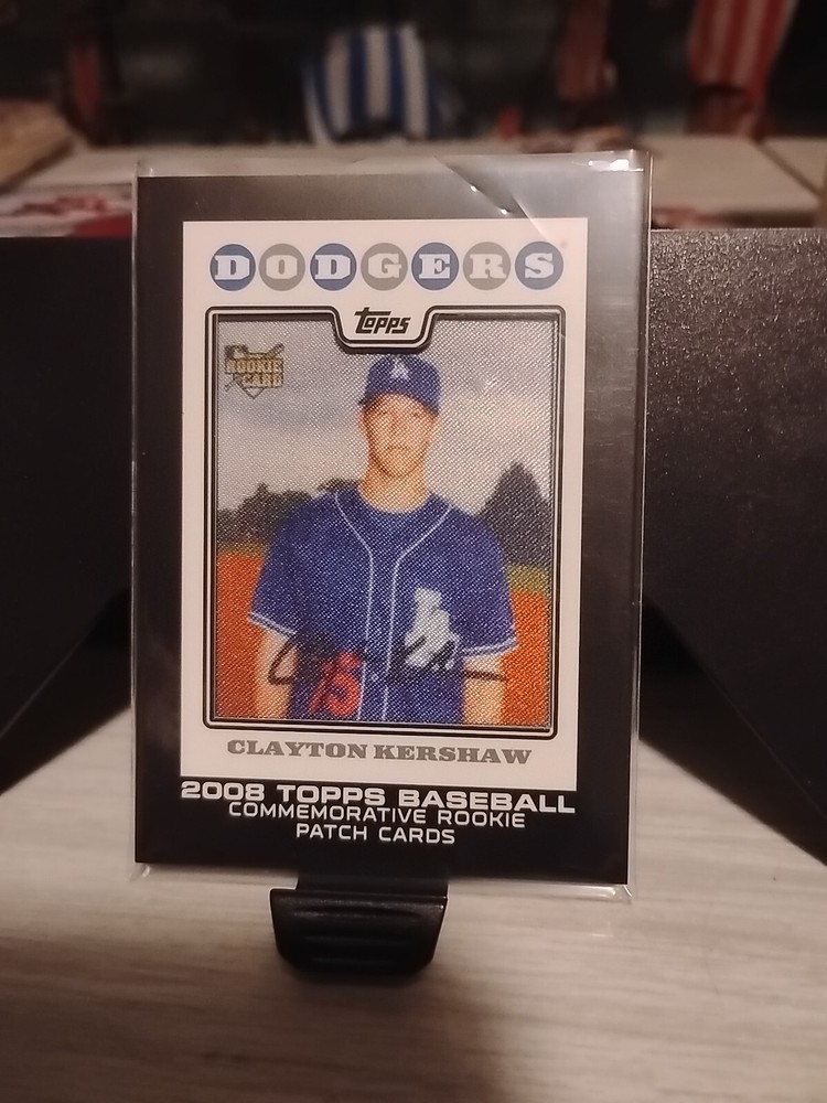 2014 Topps Manufactured Commemorative Rookie Card Patch Clayton Kershaw *619
