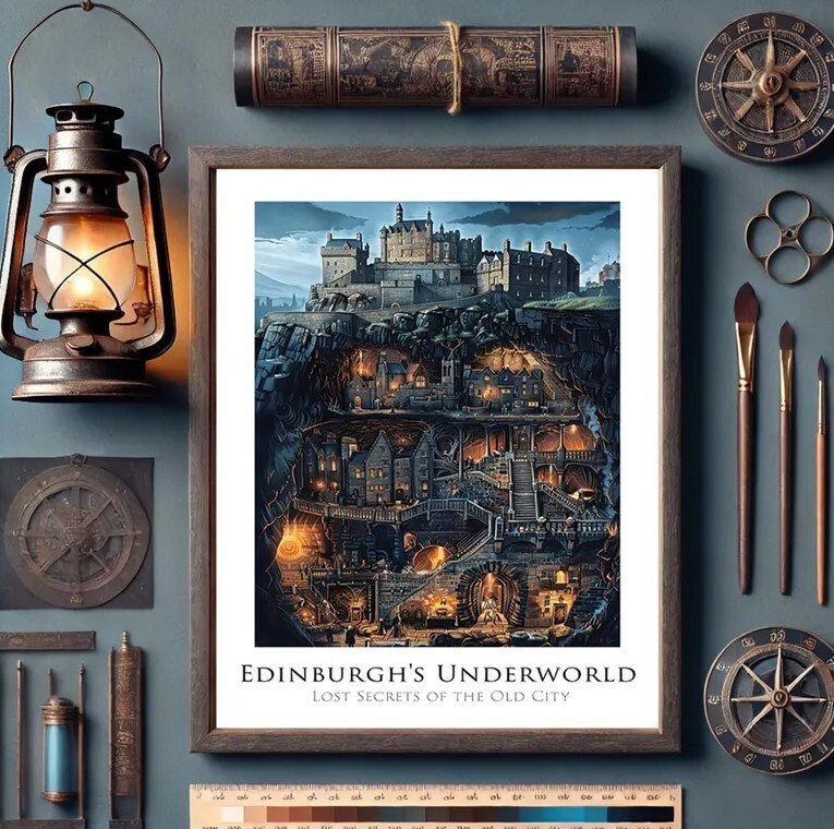 Edinburgh Castle Travel Poster