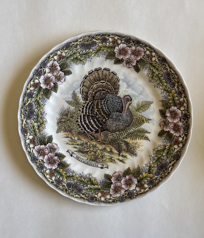 Queens Myott Factory Churchill Thanksgiving Turkey Dinner Plate 10