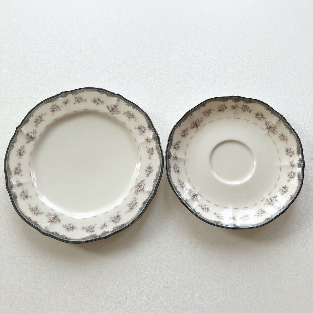 Noritake 7327 Traviata Scalloped Rim Saucer, Salad Plate Japan