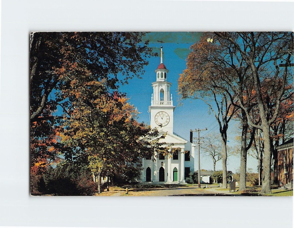 Postcard The Congregational Church at Kennebunkport Maine USA