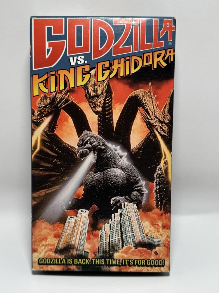 Godzilla vs. King Ghidorah VHS Tape Vintage 1998 Video