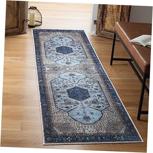 2x10 Washable Non-Slip Runner Rug for Hallway Kitchen Entryway