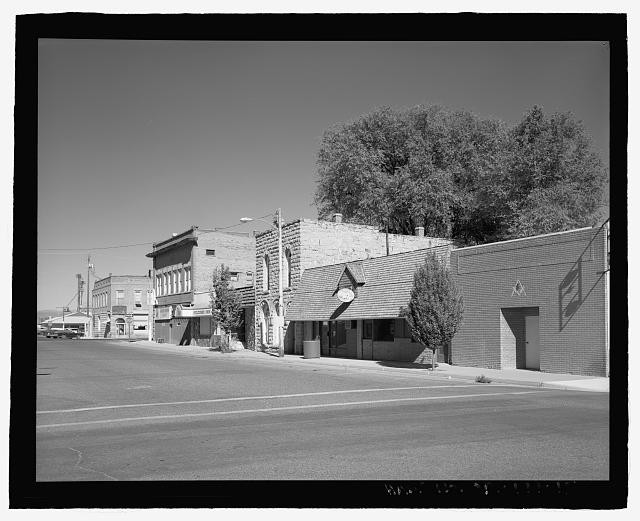 General perspective view of Vale Historic District, view looking northeast on