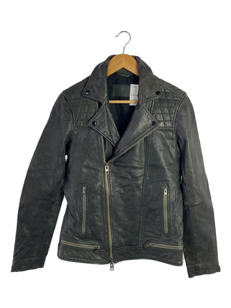 Allsaints Double Riders Jacket/Xs/Leather/Black/Plain 3477