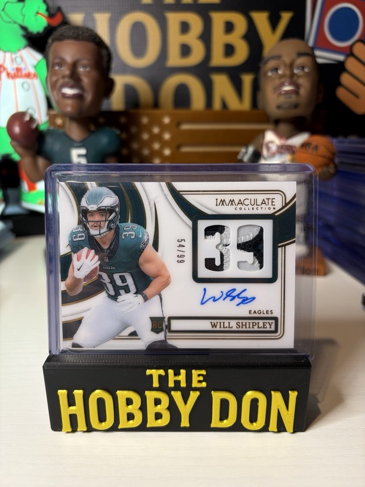 2024 Immaculate Collection Will Shipley Number Rookie Patch Auto /99 #NRPA-WSY