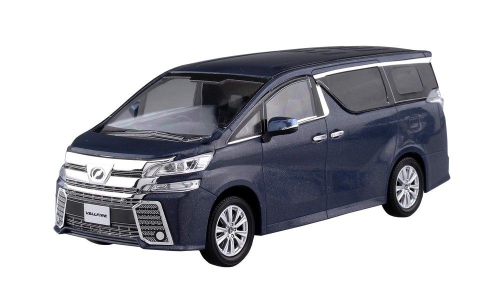1/32 Aoshima Snap Kit Toyota Vellfire Grayish Blue Mica Metallic Model