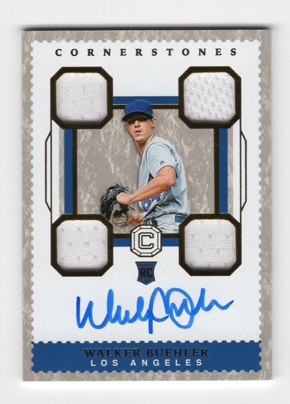 2018 Chronicles Cornerstones RPA /99 Walker Buehler Rookie Auto RC Patch