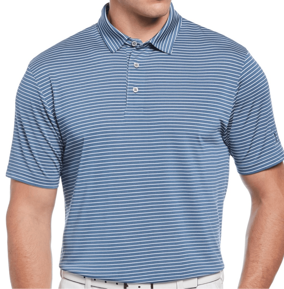 Pga Tour Men's Single Feeder Stripe Golf Polo Size XL