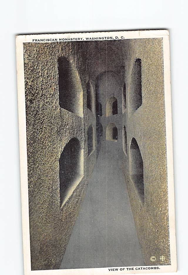 Postcard View of the Catacombs Franciscan Monastery Washington DC USA
