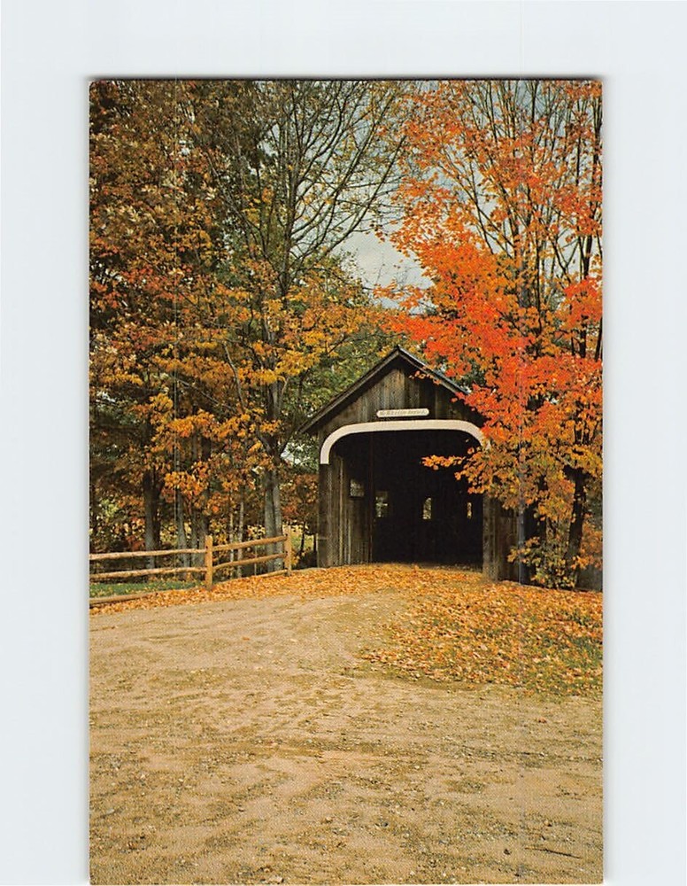 Postcard Covered Bridge Grafton Vermont
