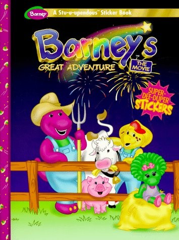 Barney's Great Adventure: A Stu-U-Upendous Sticker Book (Dino-Mite Color/Act...