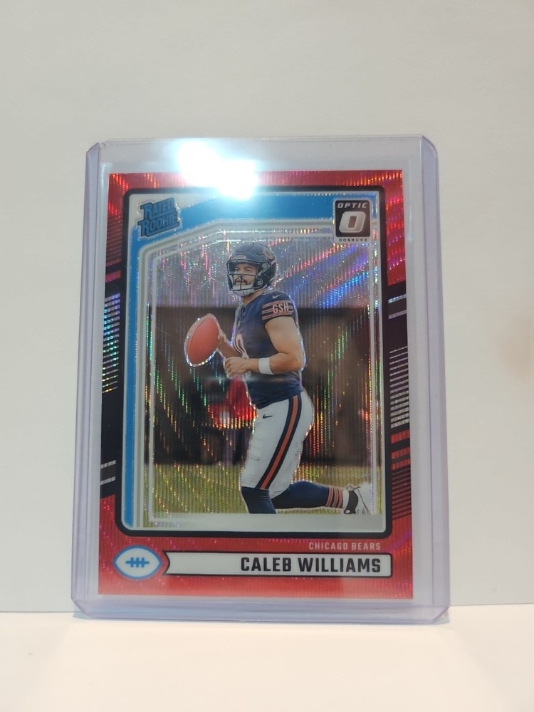 2024 Panini Donruss - Rated Rookie Caleb Williams #327 Optic Preview Red Wave...