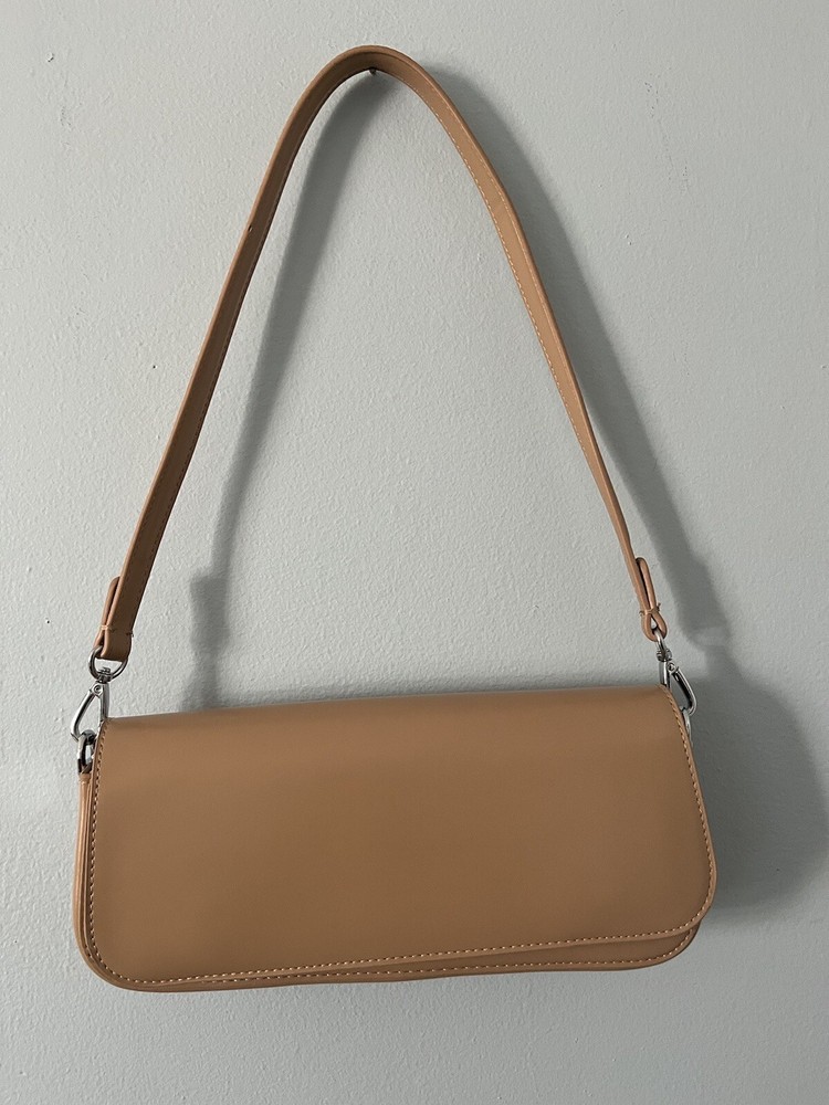 Rachel Zoe Magnetic Closure Bag - Valentino Dupe Camel Baguette Shoulder Purse