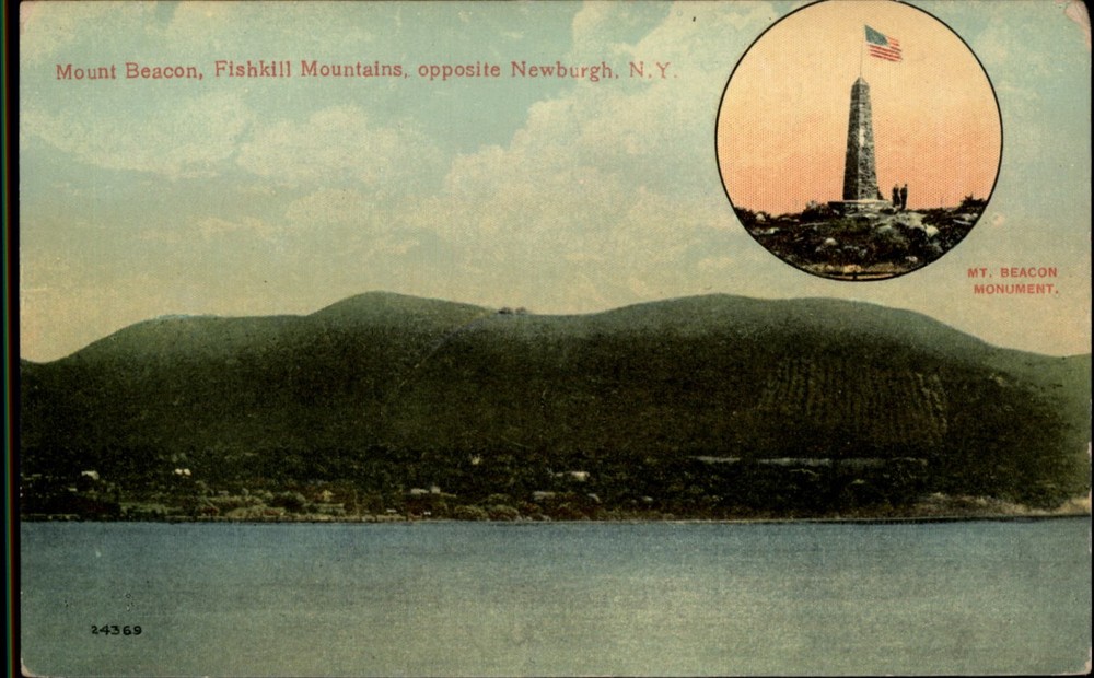 Mount Beacon Fishkill Mountains Newburgh New York vintage postcard p714