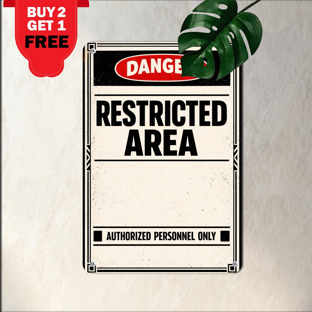 Security Alert Keep Out Business Notice Sign Weatherproof Aluminum Metal Plaque