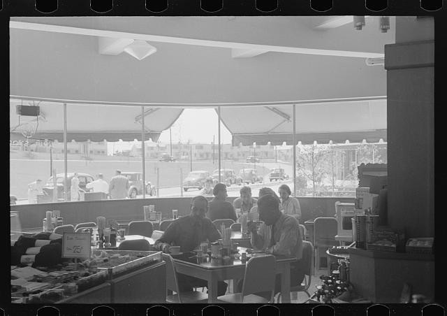 Photo:Greenbelt Maryland 1938 Business Center Cafeteria Interior Scene