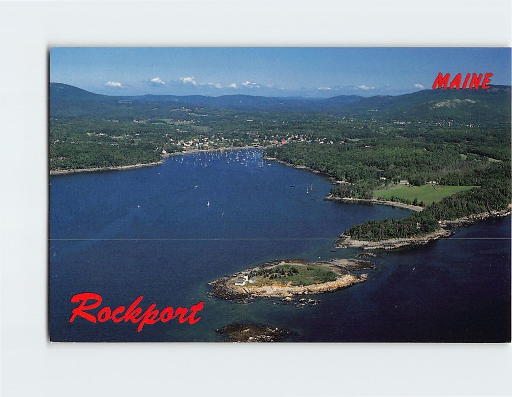 Postcard Rockport Harbor Rockport Maine USA North America
