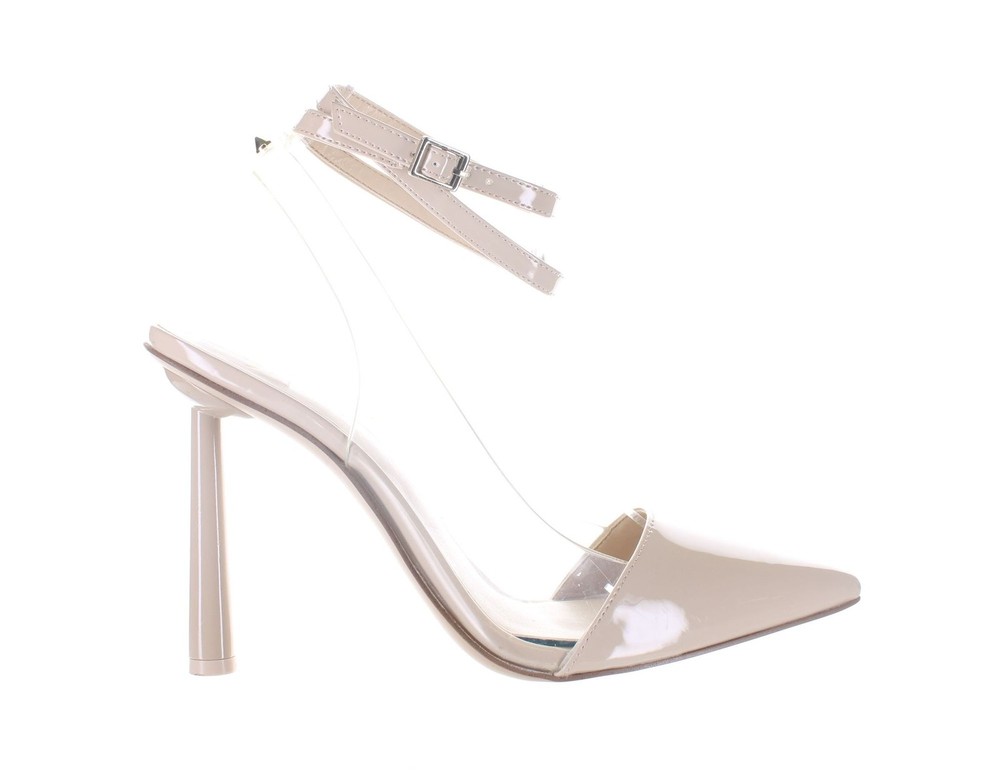 JLO Jennifer Lopez Womens Calea Tan Ankle Strap Heels Size 9.5 7791660