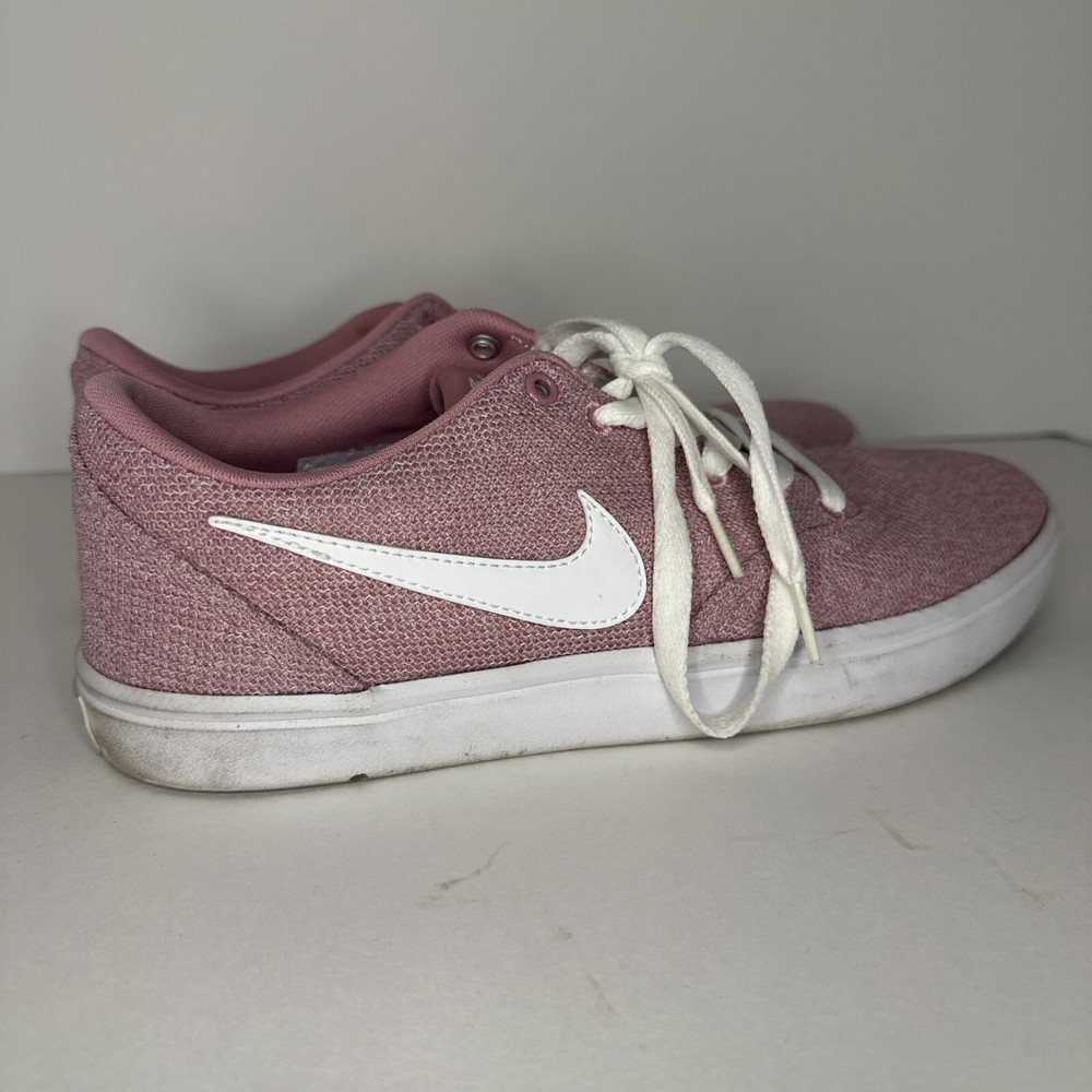 Nike SB Check Solar Womens 10.5 Pink White Athletic Shoes Sneakers 921464-610
