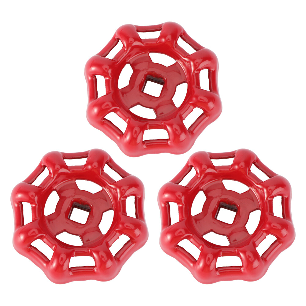 3-Pack Outdoor Round Shut-Off Valve Wheel Handles for Gates