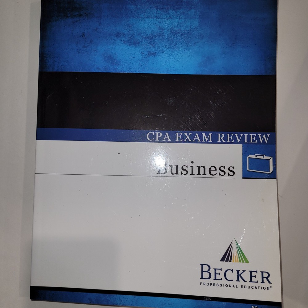 Becker CPA Exam Review  Business  V 1.0  in Excellent Cond.