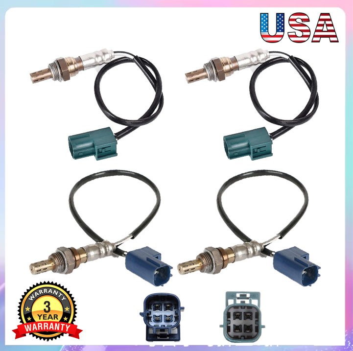 For 2003 2004 NISSAN PATHFINDER 3.5L V6 Set of 4 Oxygen O2 Sensor Up+Downstream