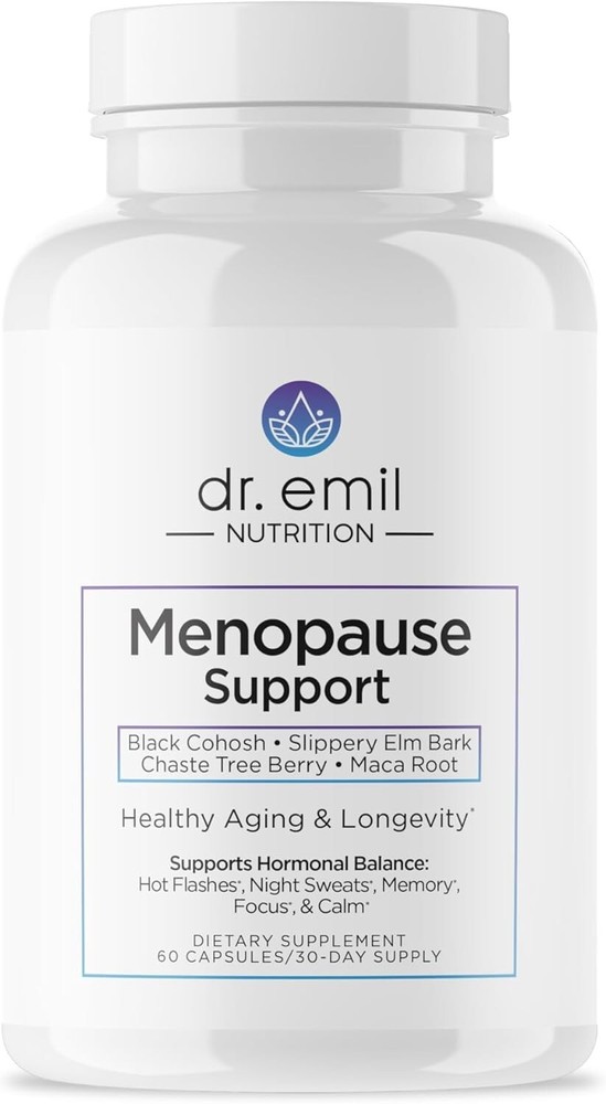 Natural Menopause Supplements with Black Cohosh for Hot Flashes & Mood Swings
