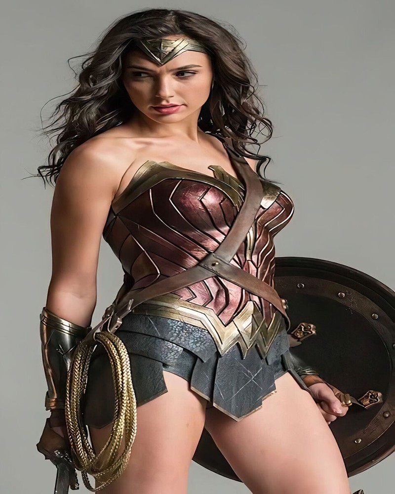 Gal Gadot With Shield In Wonder Woman Costume 8x10 Picture Celebrity Print
