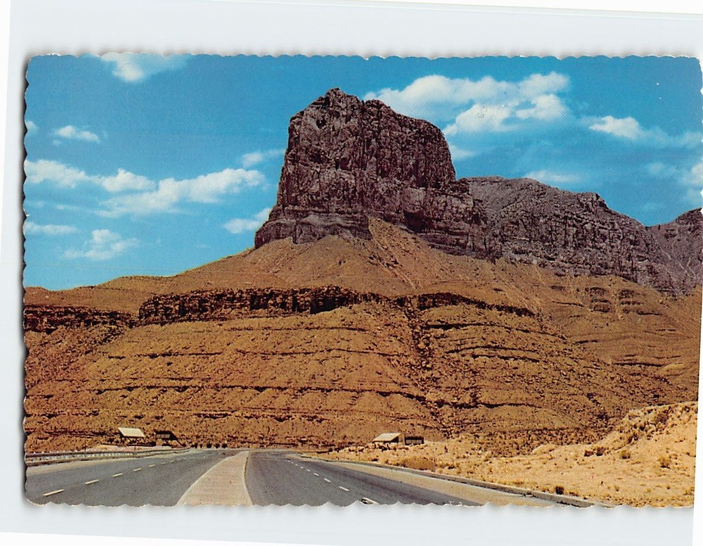 Postcard El Capitan El Paso Carlsbad Cavern Highway New Mexico USA