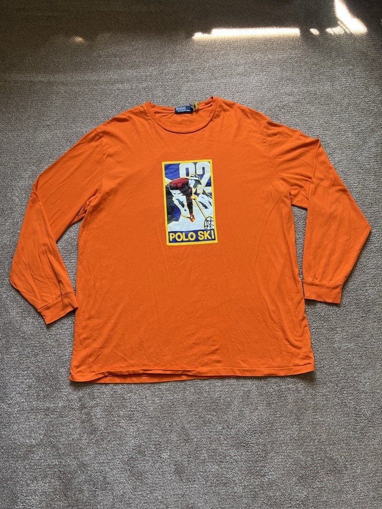 VTG 90’s Polo Ralph Lauren Polo Ski Orange Longsleeve Tee