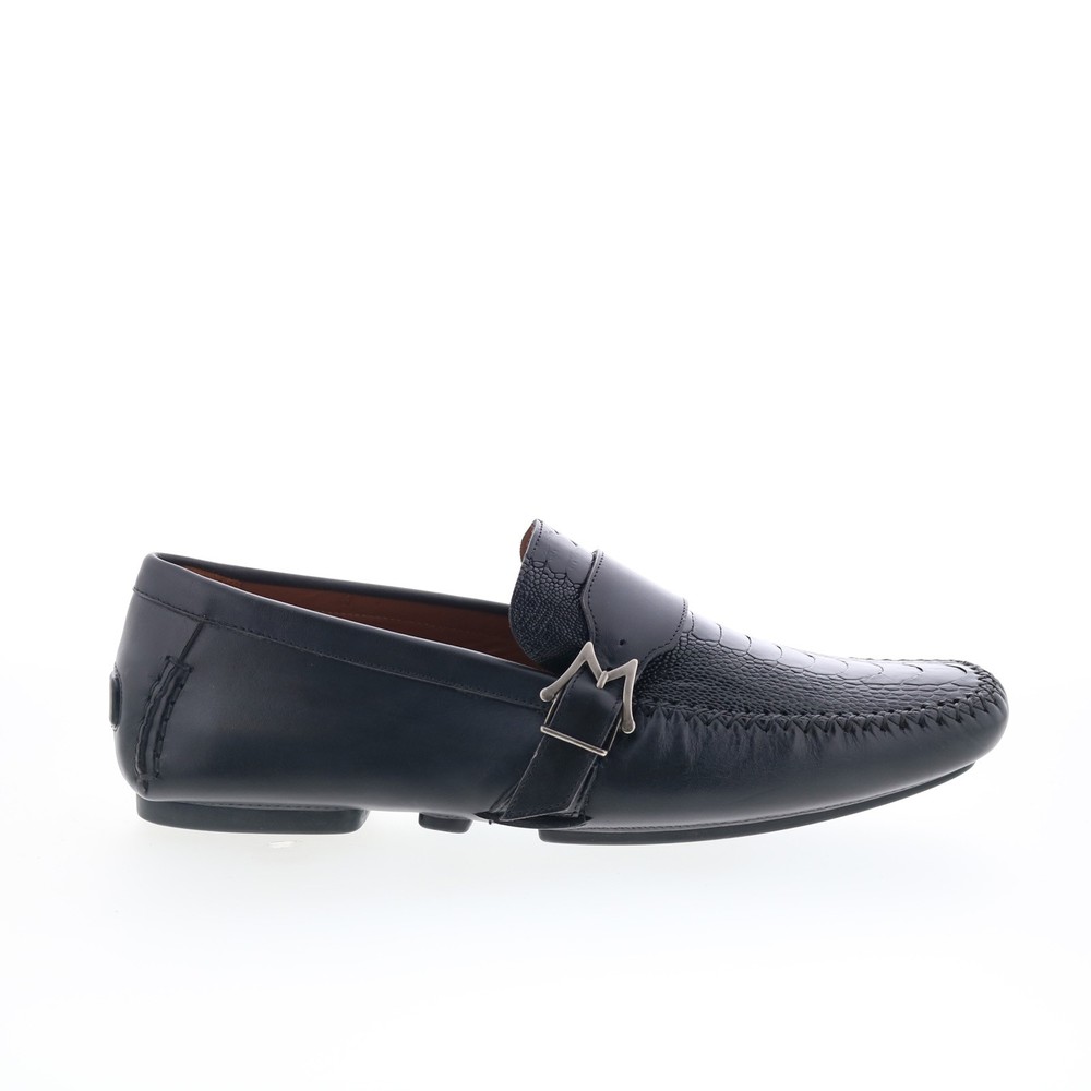 Mezlan Mez14 Mens Black Leather Loafers & Slip Ons Casual Shoes 9
