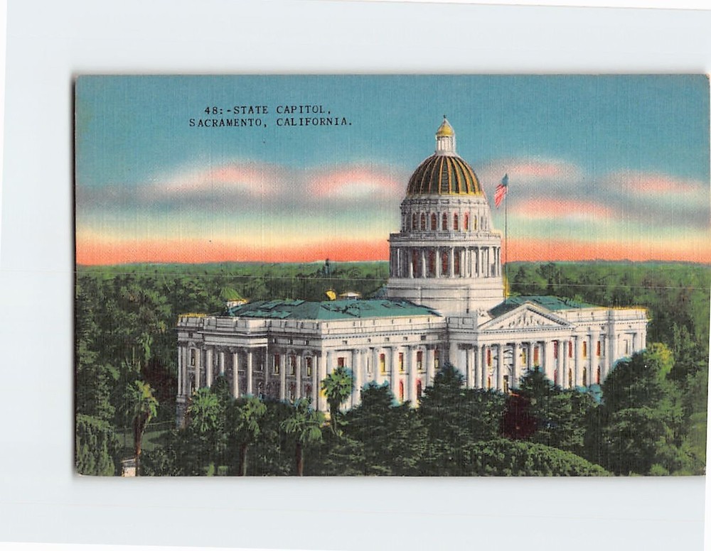 Postcard State Capitol Sacramento California USA
