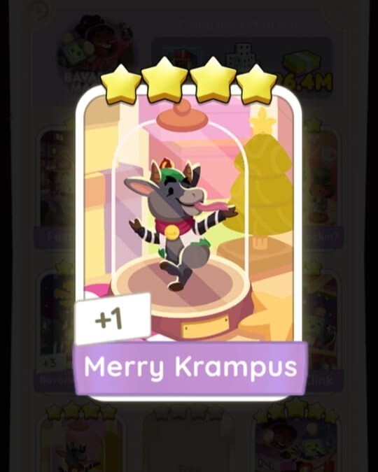 Merry Krampus MONOPOLY 4 Stars ⭐️⭐️⭐️⭐ Sticker | FAST DELIVERY
