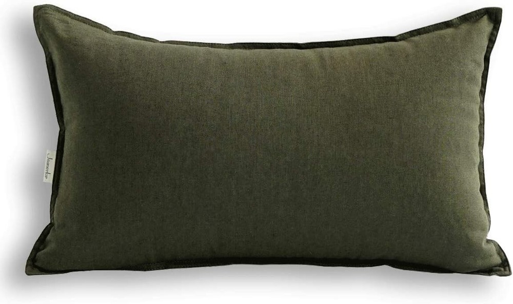 Cotton Linen Square Decorative Throw Pillow 20